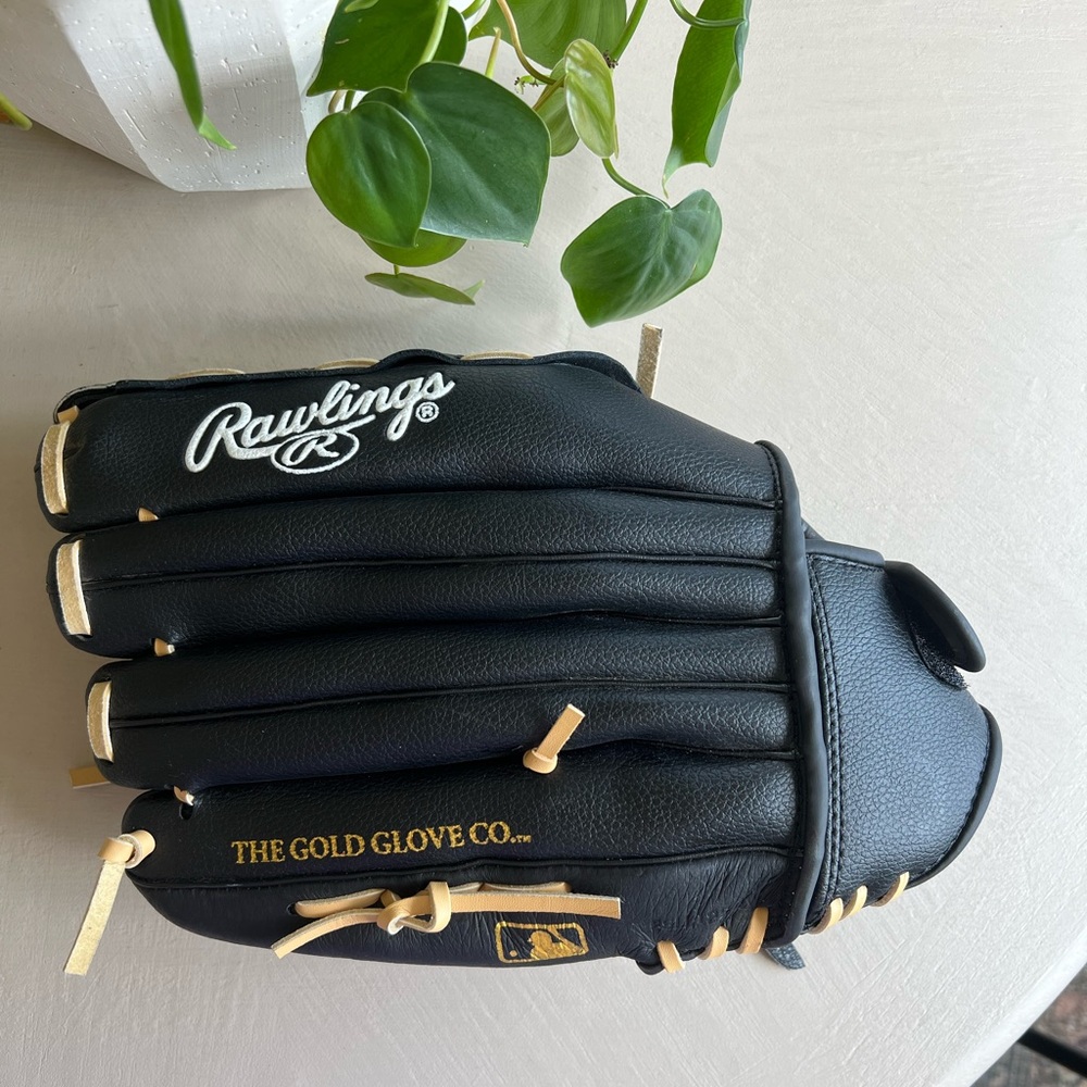 Rawlings Black Leather 13" RSB Series Slowpitch Softball Glove, Right Hand Throw